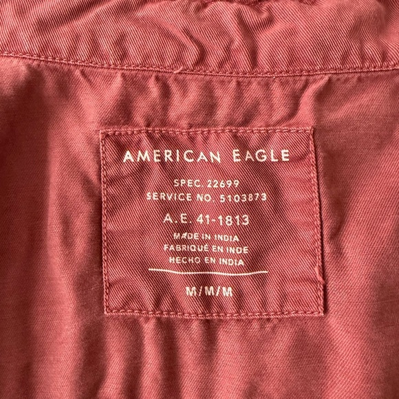 American Eagle Dusty Rose Utility Jacket Size Medium - Picture 3 of 3